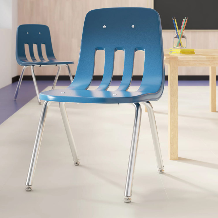 Virco Stacking Classroom Chair with Wheels Wayfair